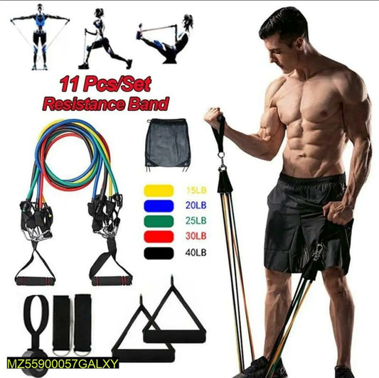 Resistance Exercise Band,Pack Of 11